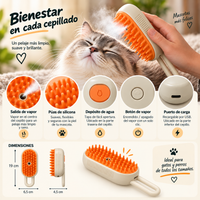 Cepillo de Vapor para Gatos